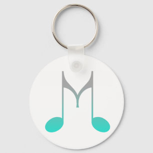 Musikalisches Symbol "M " Schlüsselanhänger