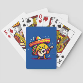 Musikalisches Taco: 8-Bit Fiesta Spaß Spielkarten