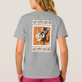 Musikalisches Tanzkaninchen und Katze T-Shirt