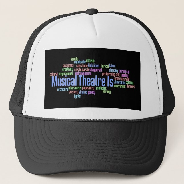 Musikalisches Theater ist Hut Truckerkappe (Vorderseite)