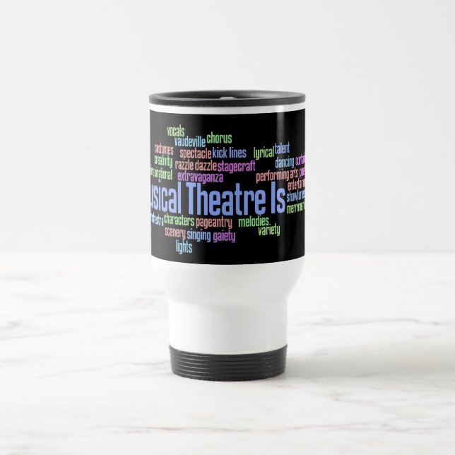 Musikalisches Theater ist Reise-Tasse Reisebecher (Mittel)