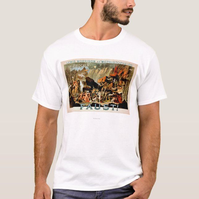 Musikalisches Theater-Plakat Fausts T-Shirt (Vorderseite)