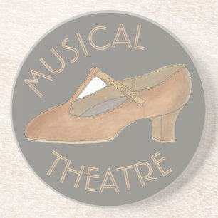 Musikalisches Theater Tan Charakter Tanz Theater Getränkeuntersetzer