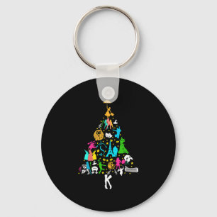 Musikalisches Theater Weihnachtsbaum Weihnachten Schlüsselanhänger