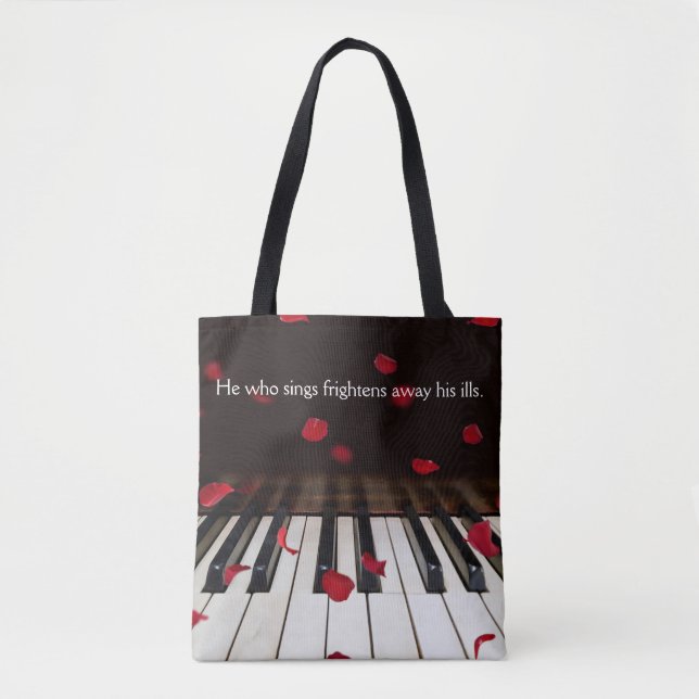Musikangebot auf der Piano Keys Tote Tasche (Vorderseite)