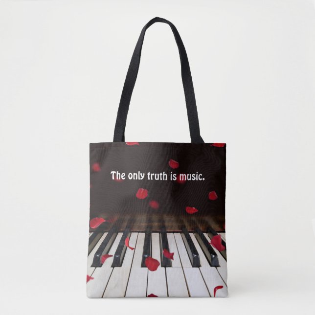 Musikangebot auf der Piano Keys Tote Tasche (Vorderseite)