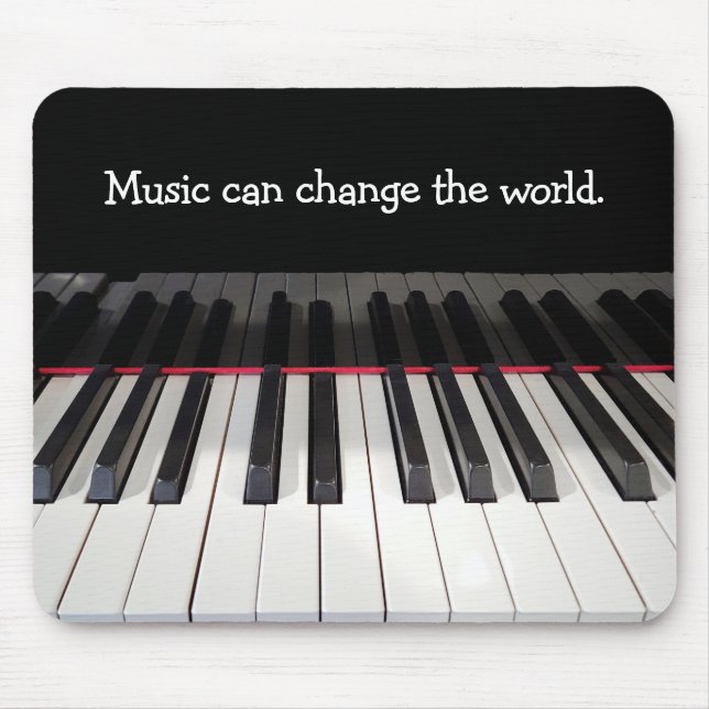 Musikangebot auf Klaviertasten  Mousepad (Vorne)