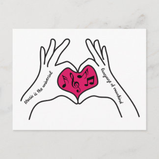 Musikangebot Postkarte