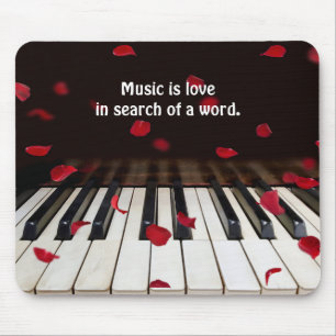 Musikangebot zu Klaviertasten Mousepad