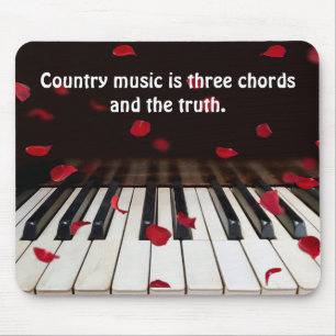Musikangebot zu Klaviertasten Mousepad