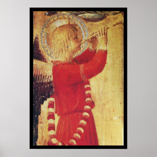 MUSIKANISCHE ANGEBOTE IN ROT UND GOLD POSTER