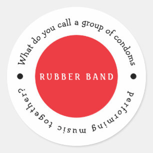 Musikbandname Runder Aufkleber
