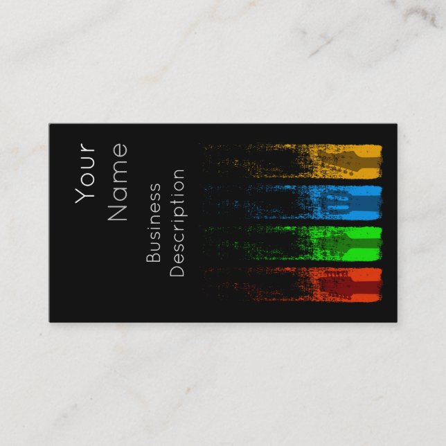 Musikbezogene Visitenkarte (Vorderseite)