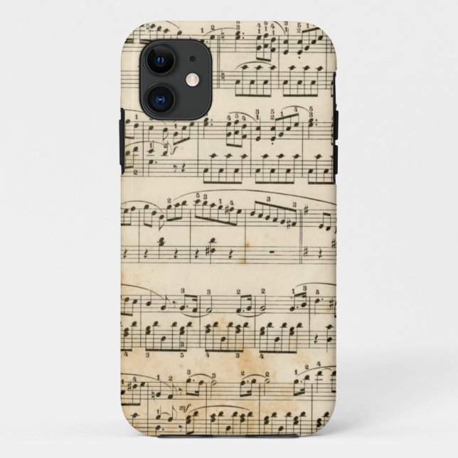 Musikblatt Case-Mate iPhone Hülle (Rückseite)