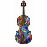 Musikdekoration, Musikinstrument von Cello Freistehende Fotoskulptur<br><div class="desc">Farbenfrohe Musikdekoration,  Cello Musical Instrument. Music Fest Cello Akryllische Foto Kunstskulptur von Juleez,  entworfen von Julie Borden. Atemberaubende,  vollfarbige Kunstwerke werden auf Acryl gedruckt und bilden so ein dynamisch aussehendes Kunstwerk. Erhältlich in verschiedenen Größen und Themen.</div>
