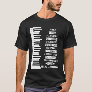 Musikdynamik Theoretische Musiker Klavier 1 T-Shirt