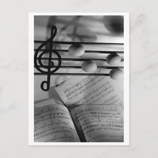 Musikeier Postkarte (Vorderseite)