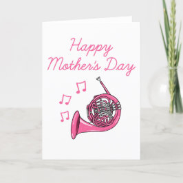 Musiker am Tag der französischen Hornmutter Dankeskarte