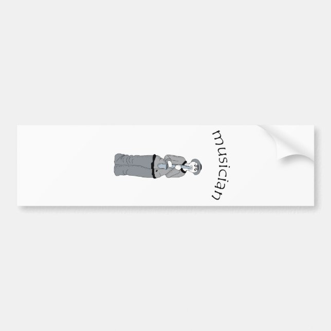 musiker autoaufkleber (Vorne)