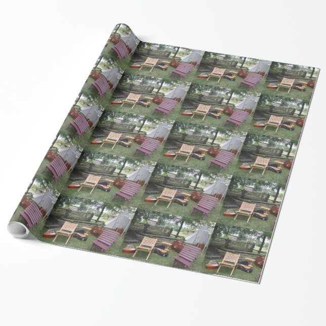 Musiker Band Camp Tile Wrapping Paper Geschenkpapier (Ungerollt)