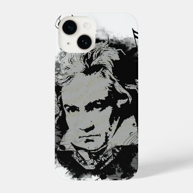 Musiker Beethoven iPhone 14 Hülle (Rückseite)