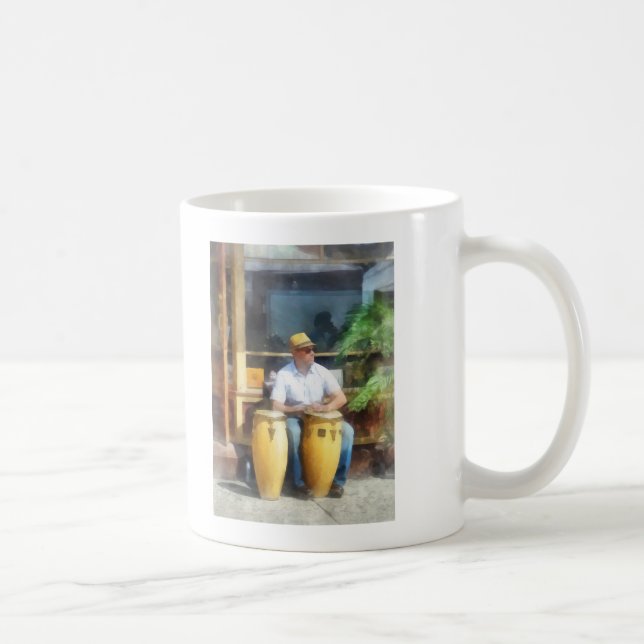 Musiker - Bongo Drums spielen Kaffeetasse (Rechts)