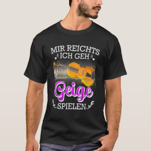 Musiker, den ich gerade gewollt habe, um Geige zu T-Shirt