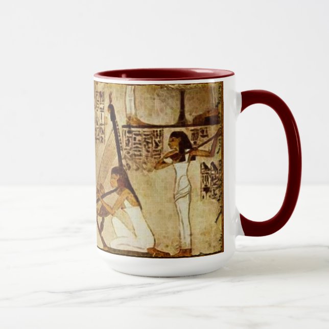 Musiker der ägyptischen Geschichtsgeschichte-Tasse Tasse (Rechts)