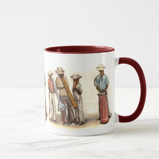 Musiker der haitianischen Straße Tasse (Rechts)