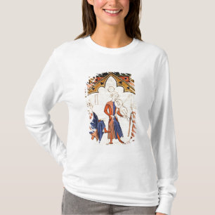 Musiker, die eine Viola und einen Tambourine T-Shirt