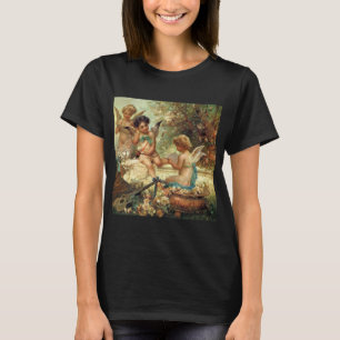 Musiker Engel von Hans Zatzka, Victorian Fine Art T-Shirt
