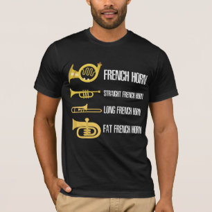 Musiker für den französischen Horn-Player T-Shirt