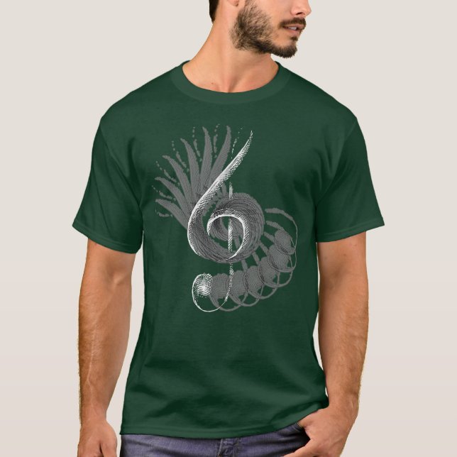 Musiker G Clef Note Musical Note Music T-Shirt (Vorderseite)