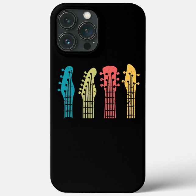 Musiker Gitarre Lover Gitarrist Retro Sunset Case-Mate iPhone Hülle (Rückseite)