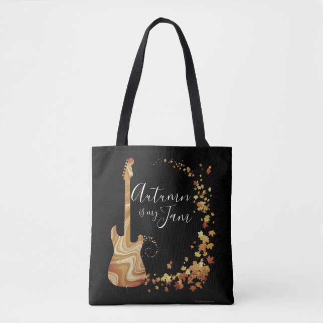 Musiker Gitarrentasche Herbst ist meine Jam Music  Tasche (Vorderseite)