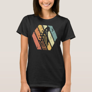 Musiker Gitarrist Retro Sunset Guitar Pic T-Shirt