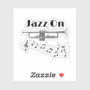 Musiker Jazz über Trumpet-Player Aufkleber