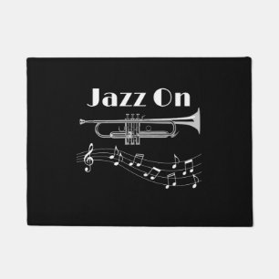 Musiker Jazz über Trumpet-Player Fußmatte
