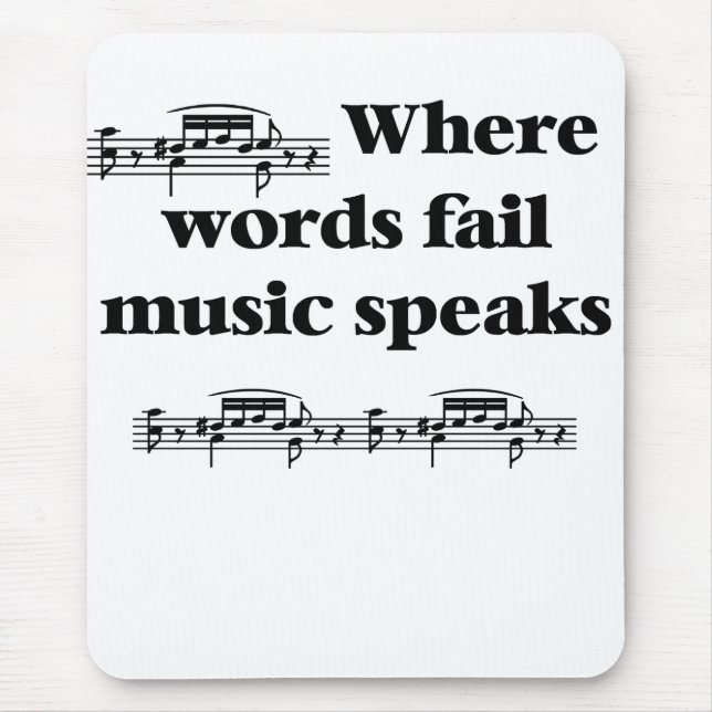 Musiker-Mausunterlage Mousepad (Vorne)