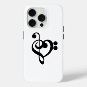 Musiker Musik Herz - Violinschlüssel Bassschlüssel Case-Mate iPhone Hülle