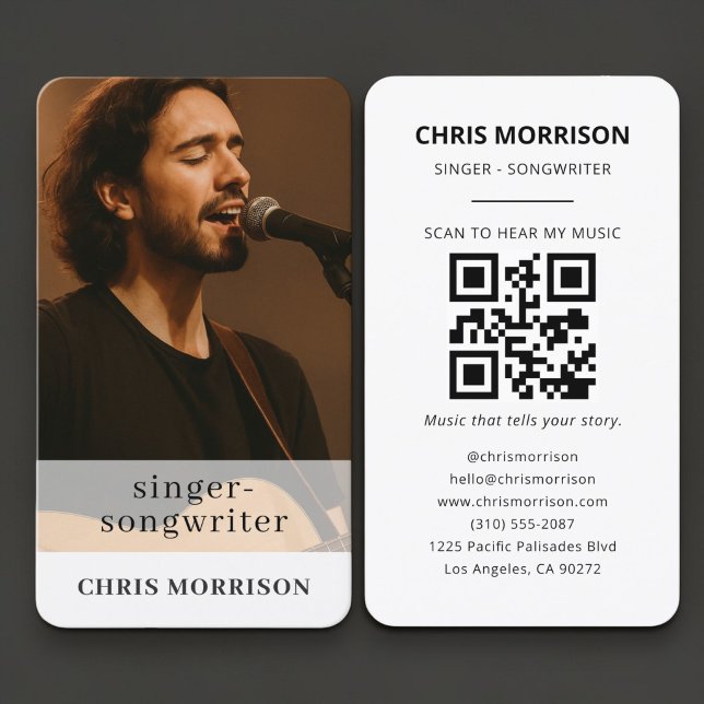 Musiker QR-Code Visitenkarte  (Von Creator hochgeladen)