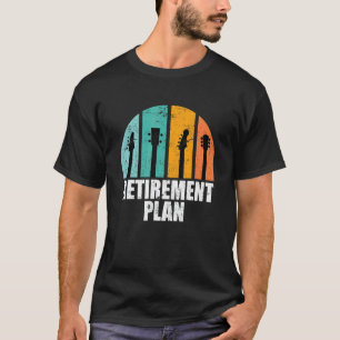 Musiker-Rentenplan E-Gitarre Akustisch Gitarre Rüc T-Shirt
