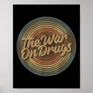 Musiker Retro Krieg gegen Drogen Vintag Vinyl 2010 Poster