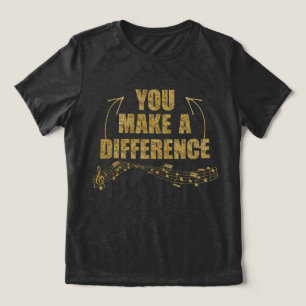 Musiker Sänger Sie einen Unterschied machen Tri-Blend Shirt