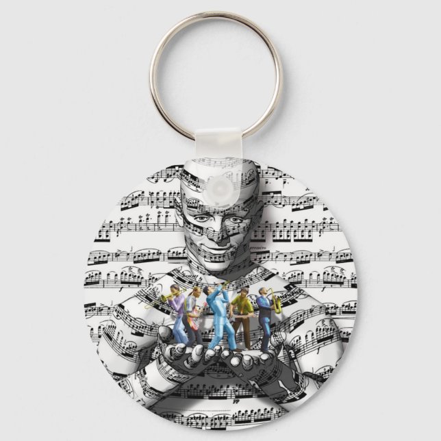 Musiker Schlüsselanhänger (Vorderseite)