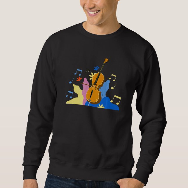 Musiker Spaß Cellist Orchestre Player Cel Sweatshirt (Vorderseite)
