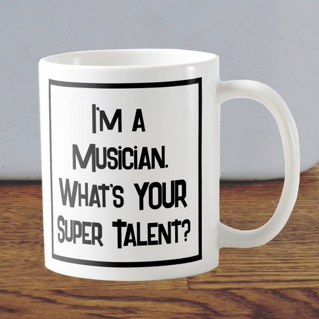 Musiker Super Talent. Tasse (Von Creator hochgeladen)
