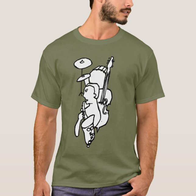 Musiker und Musikinstrumente T-Shirt (Vorderseite)