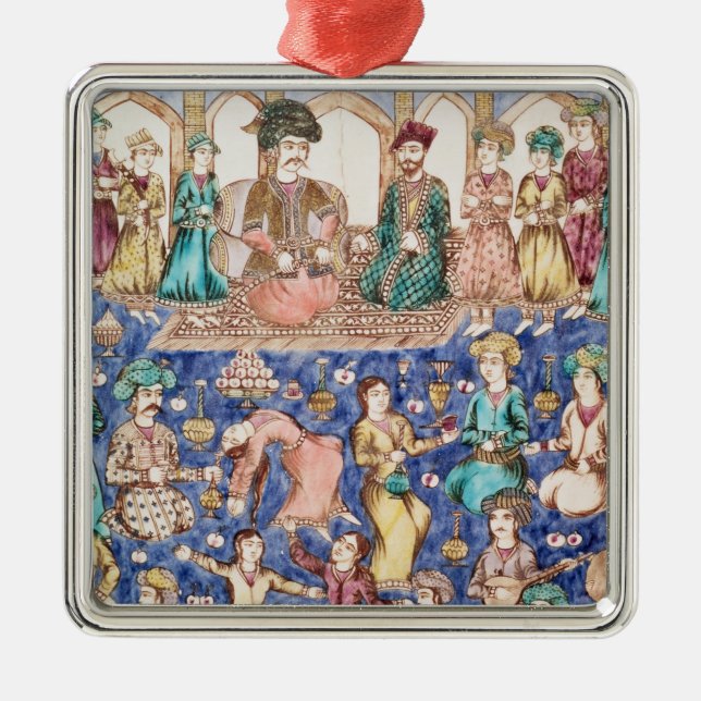 Musiker und Tänzer Ornament Aus Metall (Vorne)