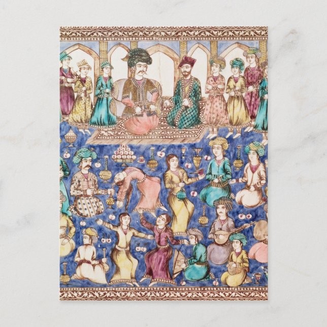 Musiker und Tänzer Postkarte (Vorderseite)